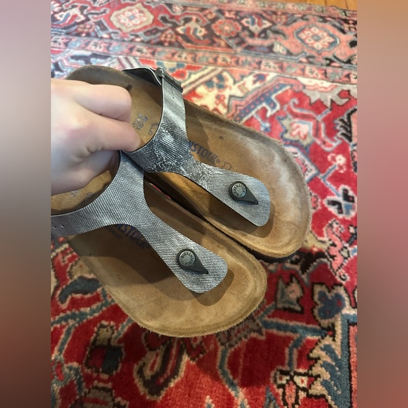 Birkenstock Gizeh Grey Thong Sandals in Narrow— Size 39 (Women’s 8, Men’s 6) main image 6